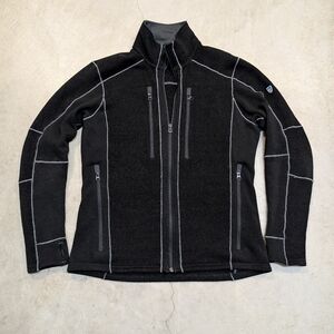 Kuhl Interceptr Fleece Jacket Mens M Black Flaw Full Zip
